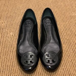 Like NEW Tory Burch Black Patten Leather Flats